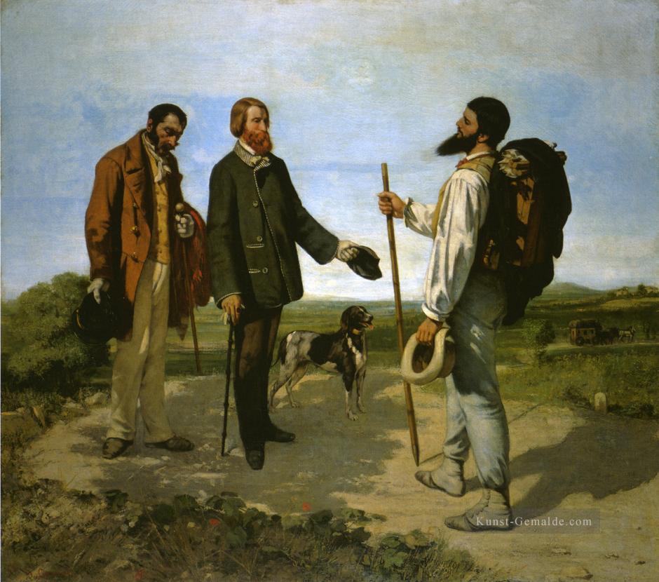 Bonjour Monsieur Courbet Realist Realismus Maler Gustave Courbet Ölgemälde